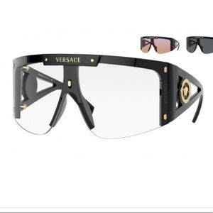 Versace Oversized Shield Sunglasses